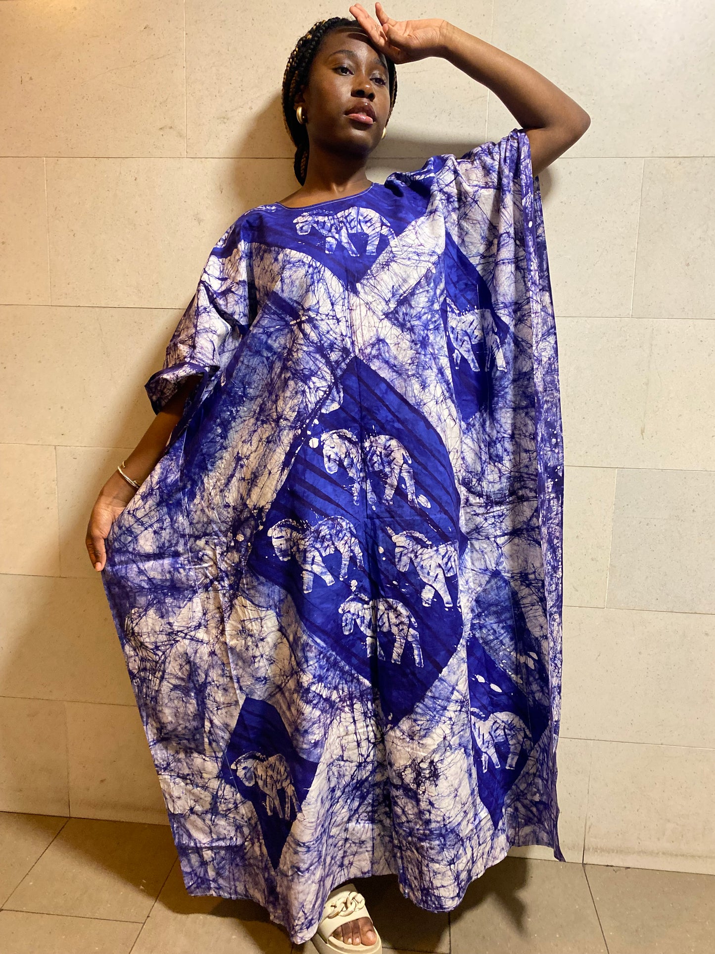 Boubou bassam bleu