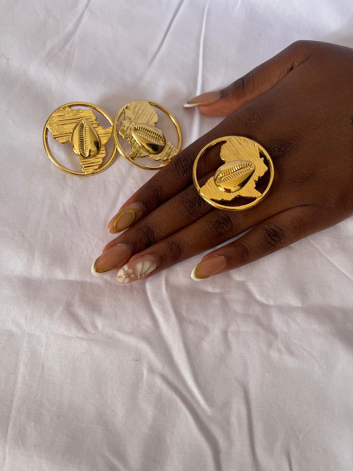 Ensemble bijoux Carte d’Afrique