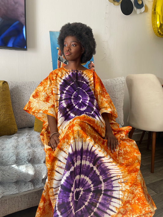 Boubou indigo