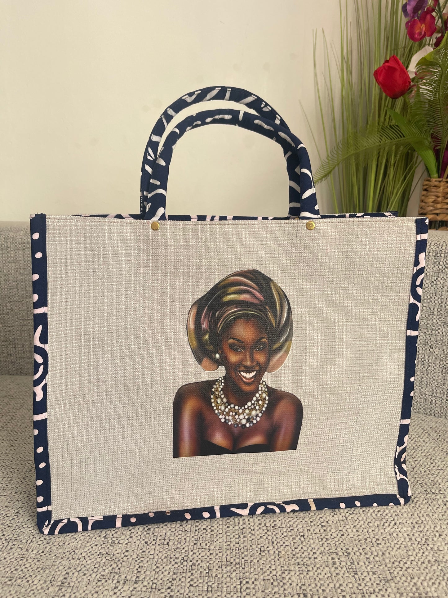 Sac à main raphia